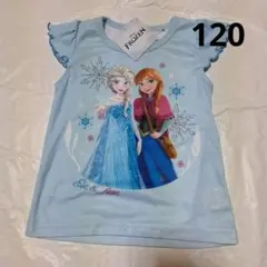120cm　フレンチ半袖Tシャツ　アナと雪の女王