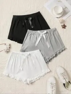 ルームウェア ショートパンツ3色セット