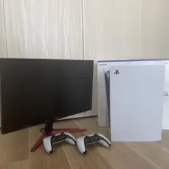 PS5 1000とコントローラ2つ ゲーミングモニター セット