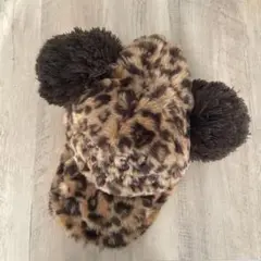 ミッキーキャップヒョウ柄