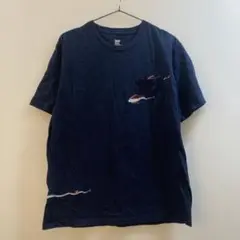 K1190 グラニフ 半袖Tシャツ ネイビー メンズ L