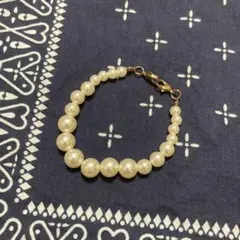 昭和レトロ　パール調　ブレスレット　アンティーク　ヴィンテージ　antique