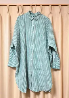 美品　試着のみ　スタディオクリップ 綿 ストライプシャツ チュニック