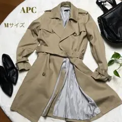 A.P.CアーペーセーMサイズトレンチコート ライトアウターアースカラー