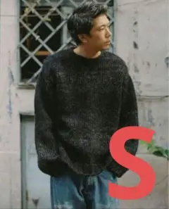 【LIDNM】ROVING WOOL KASURI KNIT Sサイズ