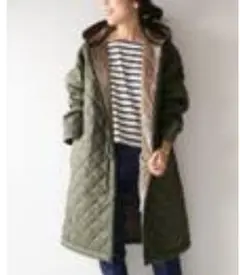 LAVENHAM キルティングロングコート
