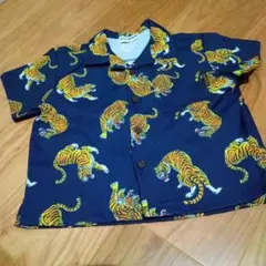 ※最終値下げ　Littleweekend　トラ柄シャツ　90
