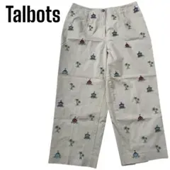 【美品】Talbots 刺繍入り　チノパン　ハーフパンツ　USA アメリカ古着