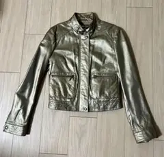 【貴重!】Rose Bud シャンパンゴールド ライダースジャケット