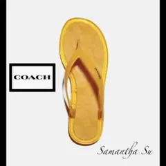 新品正規店購入 コーチcoach ニササンダル ロゴ