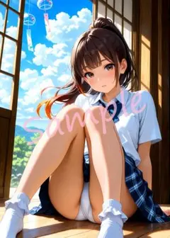 d794 高画質 A4 ポスター イラスト 美女 アニメ コスプレ