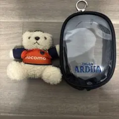 大宮アルディージャ　クマ人形　ケース付き