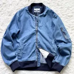 B:MING by BEAMS ライトデニムジャケット MA-1 高ストレッチ