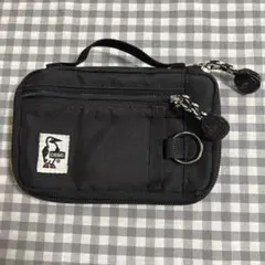 CHUMS 財布 カードケース スマホケース チャムスポーチ 黒 手提げ