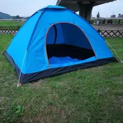 特価✨ワンタッチテント 簡単組み立て 2-3人用 ブルー 【075】x27②