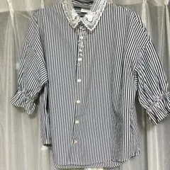 【美品】ブラウス 七分袖 /RIVET AND SURGE　リベットアンドサージ