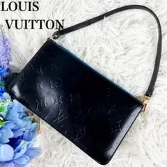 美麗品✨ルイヴィトン レキシントン モノグラム ヴェルニ アクセサリーポーチ 黒