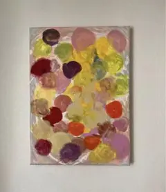 抽象画 アクリル画 キャンバス 240×335mm