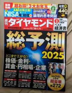 週刊ダイヤモンド　2024・2025年　12/28・1/4　2025年総予測