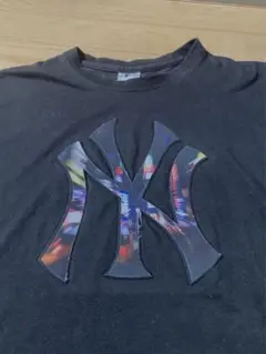 Tシャツ　メジャーリーグ　NY 立体ロゴ　ビックサイズ　５Ｌ　ダボダボ感　古着！