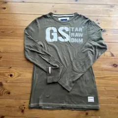 G-Star RAW 長袖カットソー オリーブグリーン