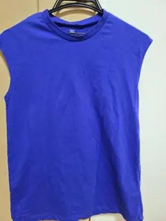 chocol raffine robe 青 ノースリーブ Tシャツ
