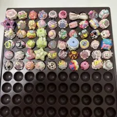 手描きビーズセット ペイントビーズ 60個ほど