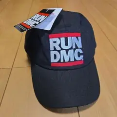 RUN DMC キャップ 黒 56-59cmベルトFreeSize未使用タグ付き
