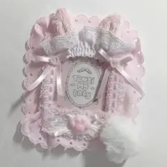 韓国作家 tensi my baby トレカ 硬質ケース うさぎ ピンク リボン