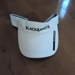 ゴルフ black&white ブラックアンドホワイト バイザー