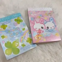 即日発送❣️ 平成レトロ　キャラクター　メモ帳　クローバー キャンディツインズ