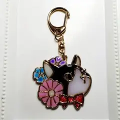 お花たくさんネコさんキーホルダー