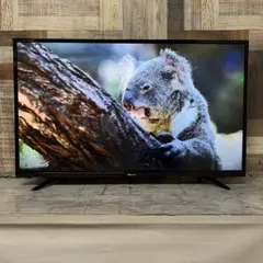 再日受渡❣️全国送料込5年前購入DMM43型4KモニターHDMI×3スピーカーリモ