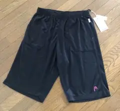 新品　ヘッドHEAD ブラックジャージハーフパンツ 短パン　ショートパンツ