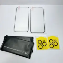 ⭐匿名配送⭐ iPhone14 ガラスフィルム2枚 カメラフィルム2枚