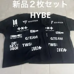 BTS、SEVENTEEN ユニバ限定　HYBE 半袖Tシャツ新品ペア