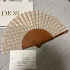 DIOR ディオール　扇子　ハンディファン　カナージュ