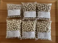 貴和製作所　国産コットンパール10mm 1,100個(5袋) ①キスカ②ベージュ