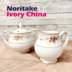 ノリタケ Ivory China シュガーポット u0026 クリーマー セット