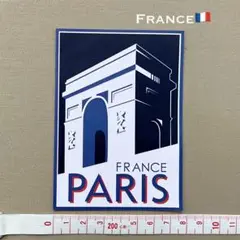 レア【新品】ステッカー France フランス Paris パリ 凱旋門 ロゴ