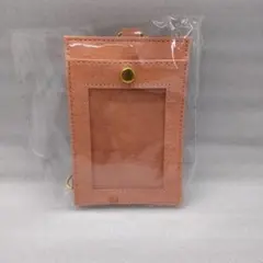 ピンクショートタイプ 定期入れ パスケース リール付き idカードホルダー社員証