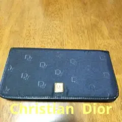 Christian Dior ディオール ナイロン×レザー 二つ折り 長財布