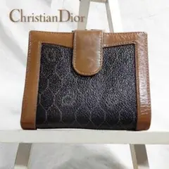 ディオール ChristianDior がま口 折り財布 ハニカム ヴィンテージ