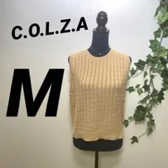 【C.O.L.Z.A】コルザ ニットベスト M ノースリーブ Tシャツと重ね着♪