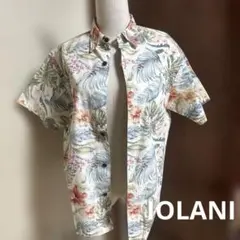 IOLANI花柄リーフプリント 半袖シャツ