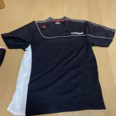 DIADORA 半袖Tシャツ 黒/白