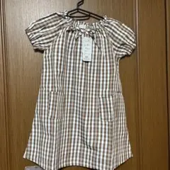 Material Blue bis チェック柄ワンピース 120サイズ