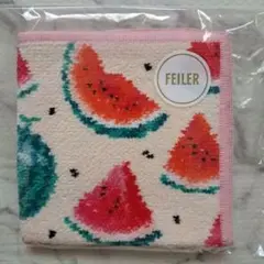 【残1】新品未使用　FEILER　フェイラーハンカチ　スイカドット