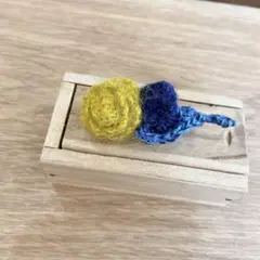 ハンドメイド お花のブローチ