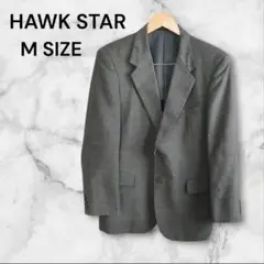 美品 HAWK STAR ホークスター グレー ビジネス ジャケット M